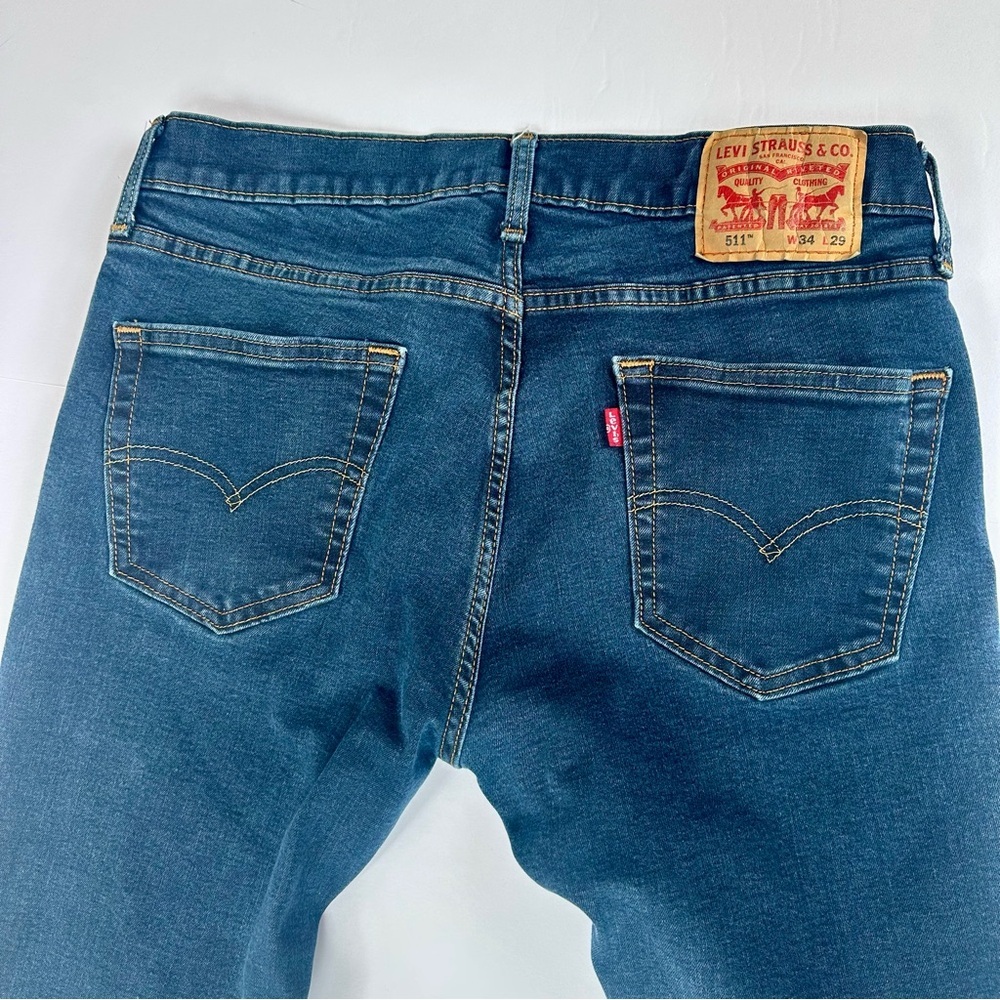 Men’s Levi’s Brand 511 Jeans Size 34x29​ - Picture 8 of 9